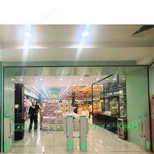 超市入口单向门自动感应门双雷达